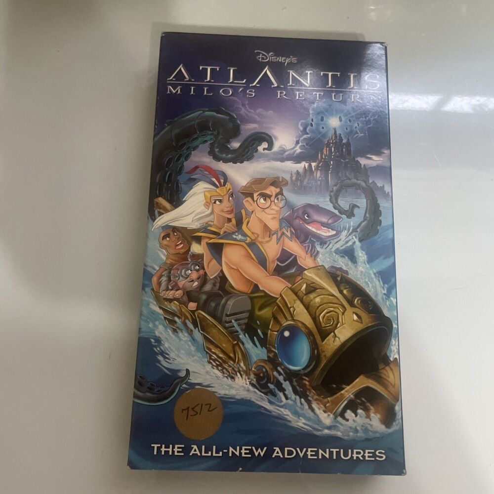 Atlantis: Milo’s Return VHS (2003 Walt Disney Home Video) Animated Cartoon